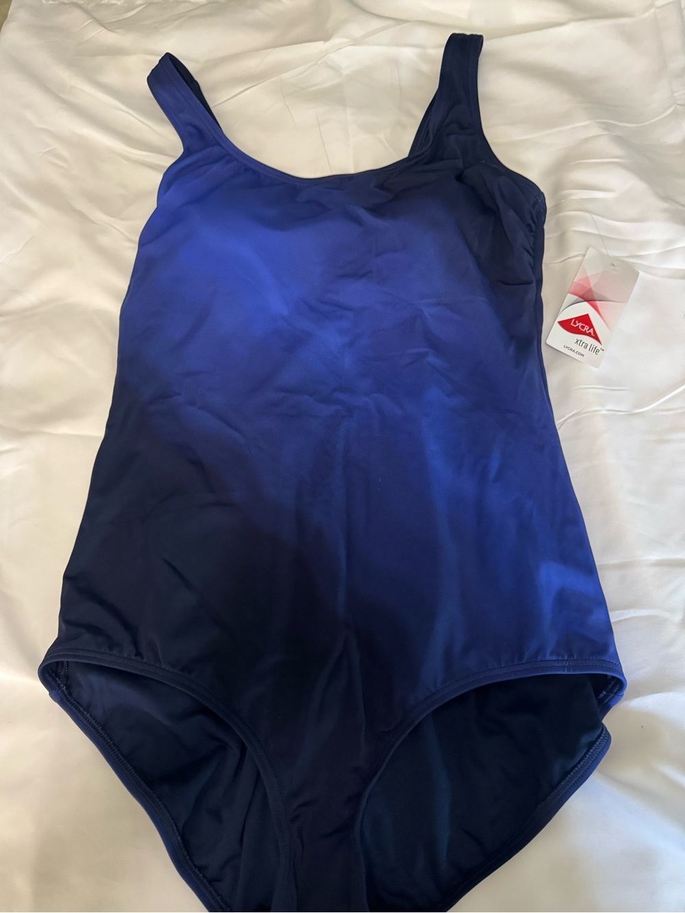 Lands' End Deep Navy One-Piece Swimsuit